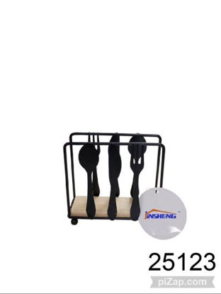 Imagen de PORTA SERVILLETAS NEGRO 11,5X10X4,5CM 8.25